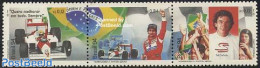 Brazil 1994 Ayrton Senna 3v [::], Mint NH, Sport - Transport - Autosports - Sport (other And Mixed) - Automobiles - Nuovi