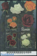 Brazil 2007 Roses S/s, Mint NH, Nature - Flowers & Plants - Roses - Unused Stamps