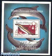Maldives 1983 Dolphin S/s, Mint NH, Nature - Sea Mammals - Maldives (1965-...)