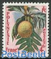 French Polynesia 1959 Definitive, Fruit 1v, Mint NH, Nature - Fruit - Unused Stamps