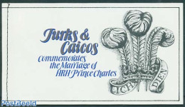 Turks And Caicos Islands 1981 Royal Wedding Booklet, Mint NH, Stamp Booklets - Ohne Zuordnung