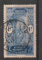 DAHOMEY - 1925-26 - N°YT. 78 - Cocotier 1f Bleu - Oblitéré / Used - Gebraucht