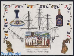 Virgin Islands 1986 Rum Making S/s, Mint NH, Health - Nature - Transport - Food & Drink - Wine & Winery - Ships And Bo.. - Levensmiddelen