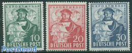 Germany, Federal Republic 1949 Hannover Export Fair 3v, Mint NH, History - Transport - Various - Explorers - Ships And.. - Sonstige & Ohne Zuordnung