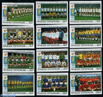 Central Africa 1981 World Cup Football 12v Imperforated, Mint NH, Sport - Football - Centraal-Afrikaanse Republiek