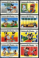 Dominica 1989 Disney, Hollywood 8v, Mint NH, Performance Art - Film - Art - Disney - Cinéma