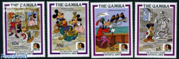 Gambia 1985 Grimm/Disney 4v, Mint NH, Art - Disney - Fairytales - Disney