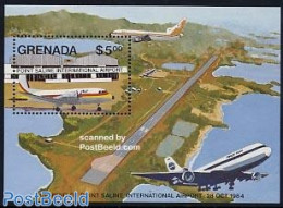 Grenada 1985 New Airport S/s, Mint NH, Transport - Aircraft & Aviation - Aerei
