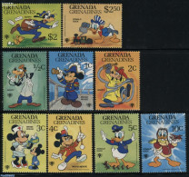 Grenada Grenadines 1979 Int. Year Of The Child/Disney 9v, Mint NH, Health - Transport - Various - Health - Fire Fighte.. - Feuerwehr