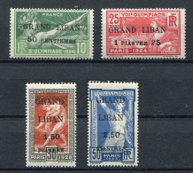 !!! LIBAN, SERIE JEUX OLYMPIQUES DE PARIS DE 1924 N°18/21 NEUVE * - Unused Stamps