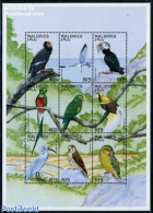 Maldives 1997 Birds 9v M/s, Mint NH, Nature - Birds - Birds Of Prey - Malediven (1965-...)