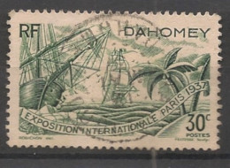 DAHOMEY - 1937 - N°YT. 104 - Exposition Internationale 30c Vert - Oblitéré / Used - Usati