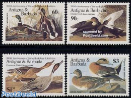 Antigua & Barbuda 1986 J.J. Audubon 4v, Mint NH, Nature - Birds - Antigua And Barbuda (1981-...)