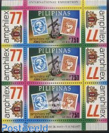 Philippines 1977 Amphilex 77 S/s, Mint NH, History - Various - Coat Of Arms - Netherlands & Dutch - Stamps On Stamps -.. - Geografía