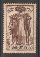 DAHOMEY - 1937 - N°YT. 106 - Exposition Internationale 50c Brun - Oblitéré / Used - Used Stamps