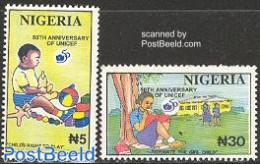 Nigeria 1996 50 Years UNICEF 2v, Mint NH, History - Science - Various - Unicef - Education - Toys & Children's Games - Other & Unclassified