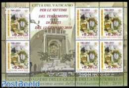 Vatican 2010 Haiti Aid M/s, Mint NH - Nuevos