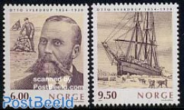 Norway 2004 Otto Sverdrup 2v, Joint Issue Canada, Greenland, Mint NH, History - Nature - Transport - Various - Explore.. - Nuovi