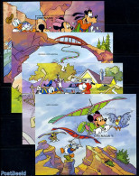 Grenada 1992 Disney 4 S/s, Mint NH, Sport - Fun Sports - Gliding - Golf - Art - Disney - Aerei