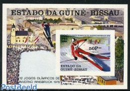 Guinea Bissau 1976 Olympic Winter Games S/s Imperforated, Mint NH, Sport - Olympic Winter Games - Skiing - Skiing