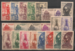 DAHOMEY - 1941 - N°YT. 120 à 141 - Série Complète - Oblitéré / Used - Used Stamps