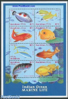 Maldives 2000 Fish 8v M/s, Wrasse, Mint NH, Nature - Fish - Pesci