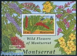 Montserrat 2002 Flowers S/s, Mint NH, Nature - Birds - Flowers & Plants - Sonstige & Ohne Zuordnung