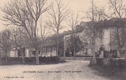 Lectoure (32 Gers) Usine Duplan Carte Commerciale Tampon Au Dos Marbres Et Lavabos Circulée 1907 Convoyeur Auch à Agen - Lectoure