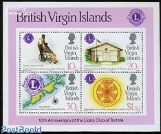 Virgin Islands 1982 Lions Club S/s, Mint NH, Health - Various - Disabled Persons - Lions Club - Maps - Behinderungen