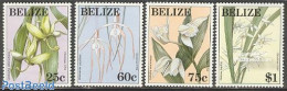 Belize/British Honduras 1994 Christmas, Orchids 4v, Mint NH, Nature - Religion - Flowers & Plants - Orchids - Christmas - Noël