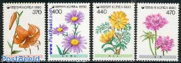 Korea, South 1990 Wild Flowers 4v, Mint NH, Nature - Flowers & Plants - Korea, South