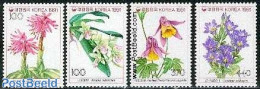Korea, South 1991 Wild Flowers 4v, Mint NH, Nature - Flowers & Plants - Corée Du Sud
