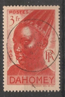 DAHOMEY - 1941 - N°YT. 138 - Femme Indigène 3f Rouge - Oblitéré / Used - Usados