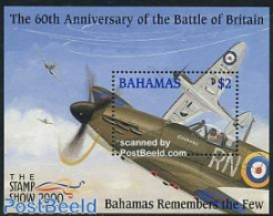 Bahamas 2000 Stamp Show 2000 S/s, Mint NH, History - Transport - World War II - Aircraft & Aviation - Guerre Mondiale (Seconde)