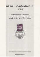 Germany Deutschland 1977-10 Industrie Und Technik, Airport Flughafen Plane Airplane Aviation, Canceled In Bonn - 1974-1980