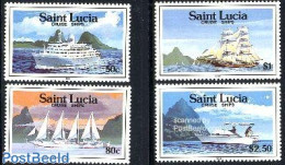 Saint Lucia 1991 Ships 4v, Mint NH, Transport - Ships And Boats - Bateaux