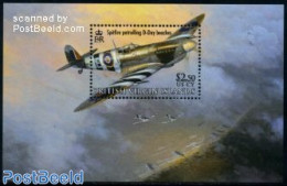 Virgin Islands 2008 90 Years Royal Air Force S/s, Mint NH, History - Transport - World War II - Aircraft & Aviation - Guerre Mondiale (Seconde)