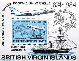 Virgin Islands 1984 UPU Congress S/s, Mint NH, Transport - U.P.U. - Aircraft & Aviation - Ships And Boats - U.P.U.