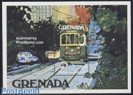 Grenada 1984 Ausipex S/s, Mint NH, Transport - Railways - Trams - Trains