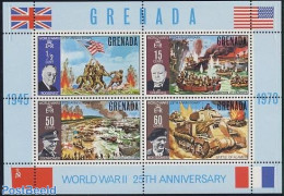 Grenada 1970 End Of World War II S/s, Mint NH, History - Transport - Churchill - Militarism - Politicians - World War .. - Sir Winston Churchill