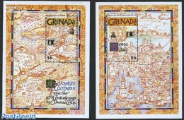 Grenada 1992 World Columbian Stamp Expo 2 S/s, Mint NH, History - Various - Explorers - Lighthouses & Safety At Sea - .. - Explorateurs