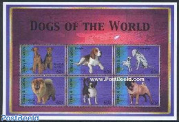 Turks And Caicos Islands 2000 Dogs 6v M/s, Mint NH, Nature - Dogs - Other & Unclassified