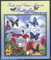 Turks And Caicos Islands 2000 Butterflies 6v M/s, Papilio Cresphontes, Mint NH, Nature - Butterflies - Autres & Non Classés