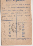 Inland Registred Victoria - Lettres & Documents