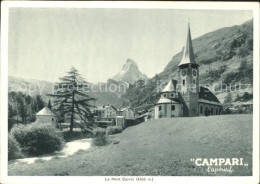 11642146 Mont Cervin Panorama Kirche Matterhorn - Autres & Non Classés