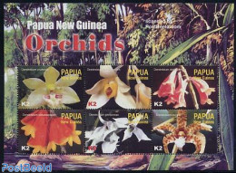 Papua New Guinea 2004 Orchids 6v M/s, Dendrobium Cruttwellii, Mint NH, Nature - Flowers & Plants - Orchids - Papua New Guinea