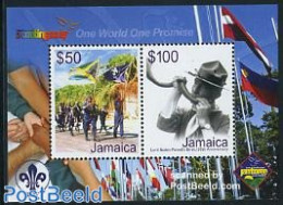 Jamaica 2007 Scouting Centenary S/s, Mint NH, History - Sport - Flags - Scouting - Jamaique (1962-...)