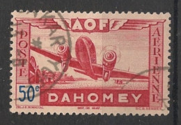 DAHOMEY - 1942 - Poste Aérienne PA N°YT. 10 - Avion 50c Rouge - Oblitéré / Used - Oblitérés