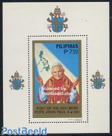 Philippines 1981 Pope S/s, Mint NH, Religion - Various - Pope - Religion - Maps - Papes