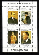 TÜRKISCH ZYPERN BLOCK 6 POSTFRISCH(MINT) KEMAL ATATÜRK 1988 - Neufs